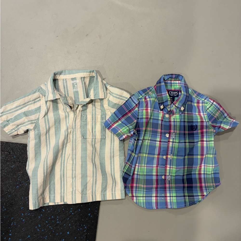 Boys button up short sleeve 18 months